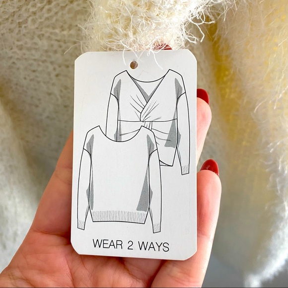 NWT Twist Reversible Sweater - Picture 3 of 6